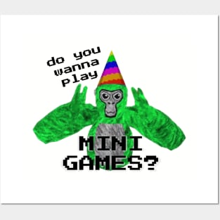 Gorilla Tag Mini Games Kid Posters and Art